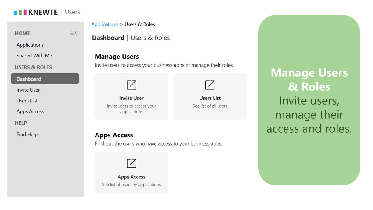 Core KNEWTE apps and use cases overview